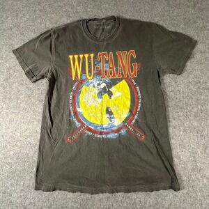 Wu-Tang Clan T-Shirt Large Gray Mens Protect Ya Neck Graphic Hip Hop Faded Wash